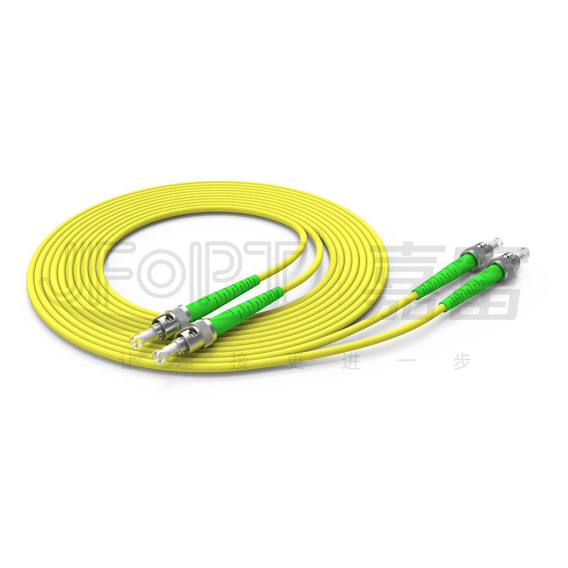 Ενιαίο σκοινί OS2 G652D G657A1 G657A2 μπαλωμάτων οπτικών ινών τρόπου LSZH του ST ST