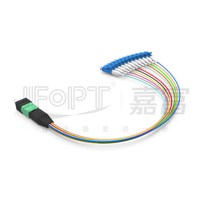 Mtp-12 * άλτης 12 οπτικών ινών LC Furcation πυρήνων OS2 G657A1 G657A2 0.9mm κλάδος