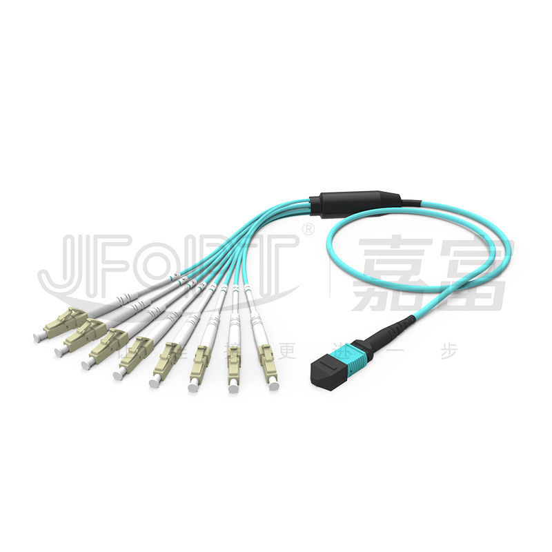 MPO - σκοινί 2.0mm Fanout LC DX μπαλωμάτων ξεμπλοκαρίσματος LC με τυποποιημένο απώλεια συνδετήρων Ferrule ΚΚ