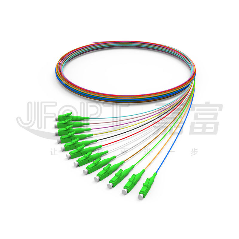 Εσωτερικό καλώδιο 0.9mm οπτικών ινών PVC LSZH Hytrel 0.6mm σφιχτός αποθηκευμένος ενιαίος τρόπος ινών/πολλαπλού τρόπου