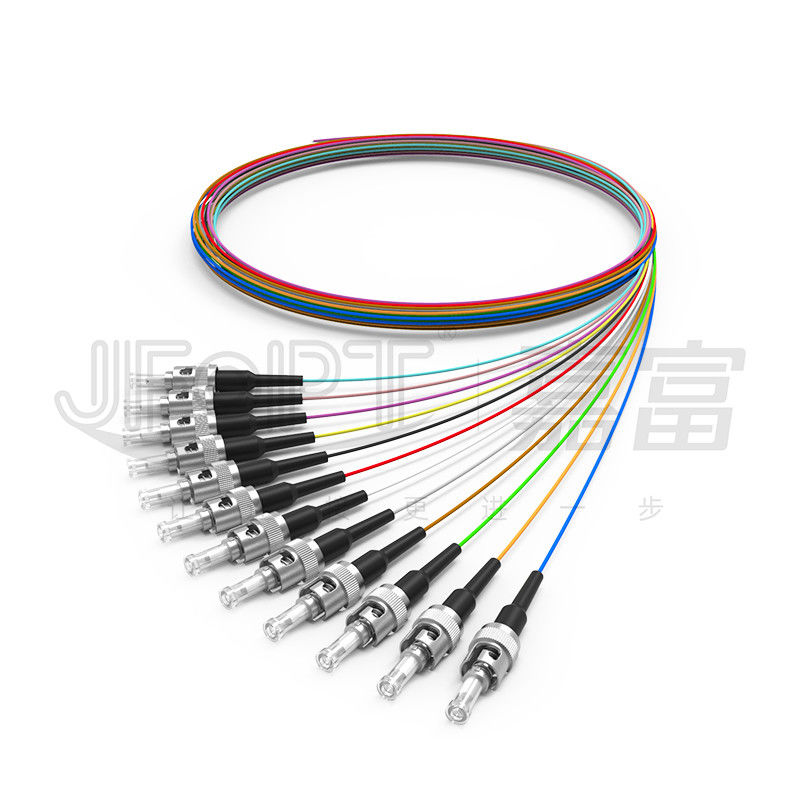 Εσωτερικό καλώδιο 0.9mm οπτικών ινών PVC LSZH Hytrel 0.6mm σφιχτός αποθηκευμένος ενιαίος τρόπος ινών/πολλαπλού τρόπου