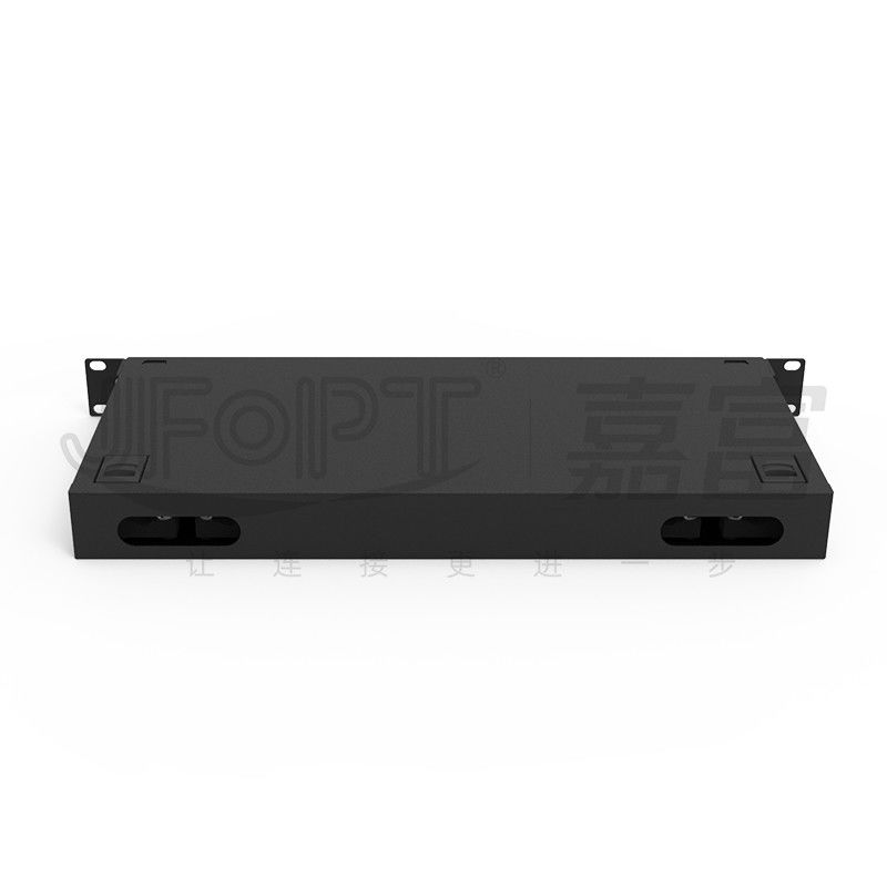 η επιτροπή μπαλωμάτων 1U ToolLess 24 ράφι λιμένων τοποθετεί διπλές 48 ίνες επιτροπής μπαλωμάτων LC