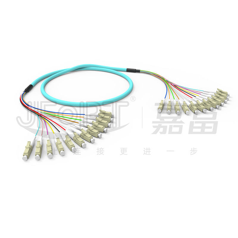 10 Gigabit Ribbon Branch Multimode Patch Cord 2-24 πυρήνες OM3/OM4 Aqua LSZH κλάδος 2.0/3.0mm