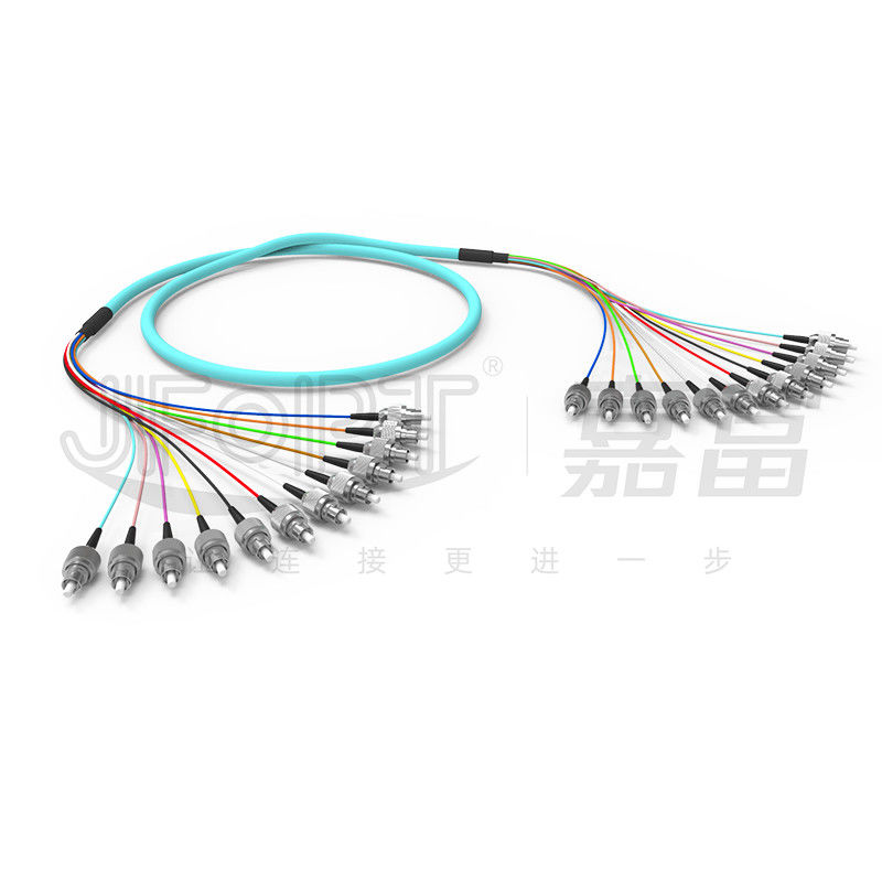 10 Gigabit Ribbon Branch Multimode Patch Cord 2-24 πυρήνες OM3/OM4 Aqua LSZH κλάδος 2.0/3.0mm