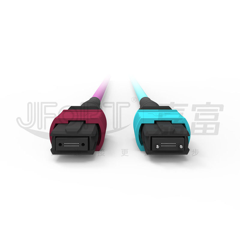 Πολυδιάστατο OM4 24-Core MPO προς LC Fiber Cable LSZH για κέντρο δεδομένων υψηλής πυκνότητας