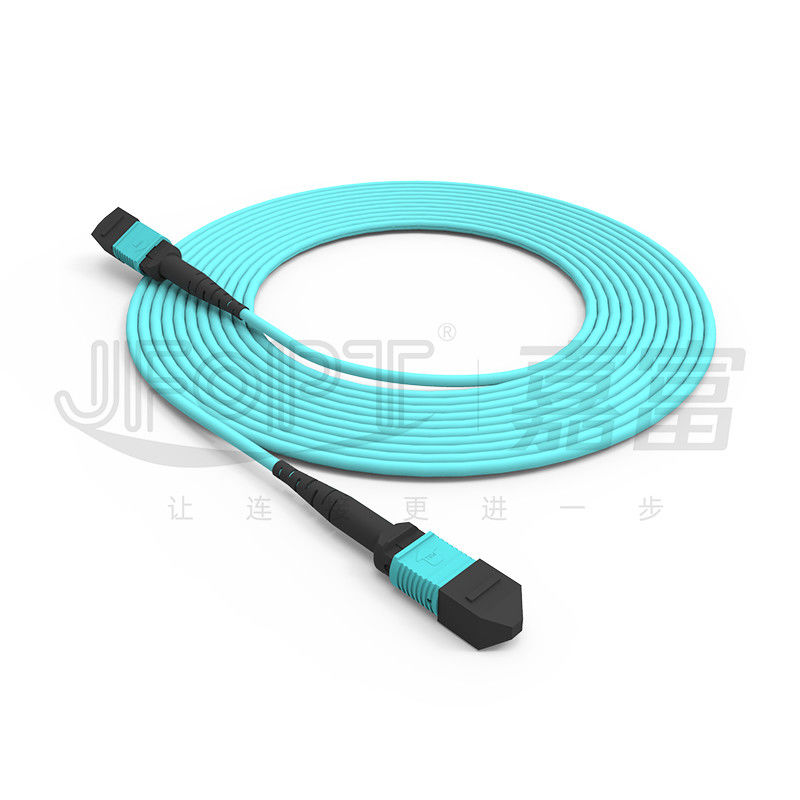 10 Gigabits MPO patch cord Γρήγορη σύνδεση για σύνδεση οπτικού σήματος στην αίθουσα υπολογιστών