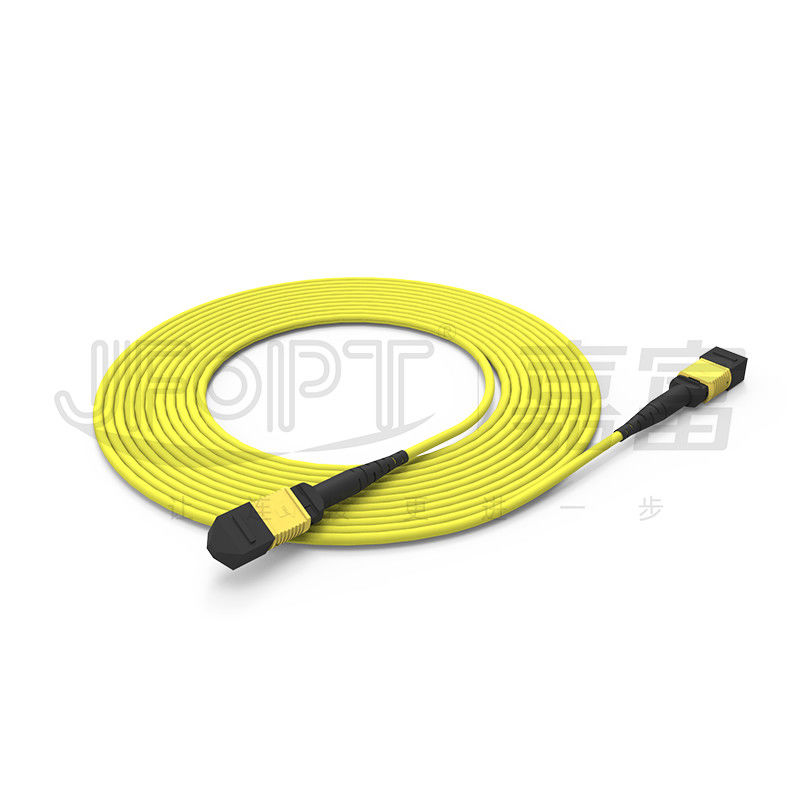 12 πυρήνες MPO Τραμπ καλώδιο LSZH 2.0mm/3.0mm χαμηλή απώλεια Μονόσωμα Μίνι καλώδιο MPO Patch Cord