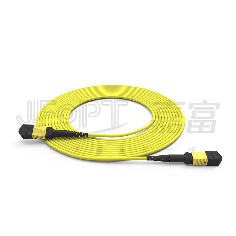 12 πυρήνες MPO Τραμπ καλώδιο LSZH 2.0mm/3.0mm χαμηλή απώλεια Μονόσωμα Μίνι καλώδιο MPO Patch Cord