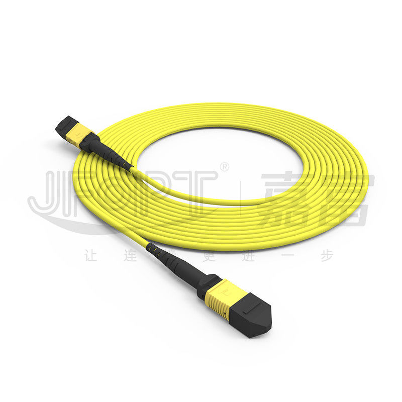 12 πυρήνες MPO Τραμπ καλώδιο LSZH 2.0mm/3.0mm χαμηλή απώλεια Μονόσωμα Μίνι καλώδιο MPO Patch Cord