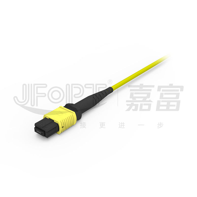 12 πυρήνες MPO Τραμπ καλώδιο LSZH 2.0mm/3.0mm χαμηλή απώλεια Μονόσωμα Μίνι καλώδιο MPO Patch Cord