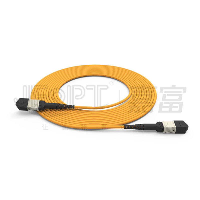 850nm Multimode Low Loss Ferrule MPO Trunk Cable Πολυπυρηνικό καλώδιο οπτικών ινών