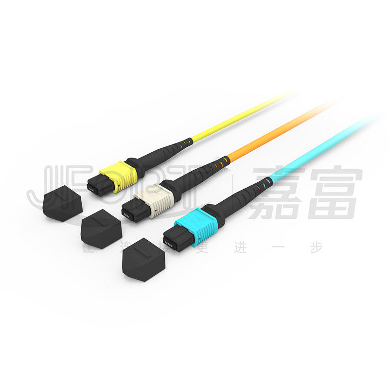 850nm Multimode Low Loss Ferrule MPO Trunk Cable Πολυπυρηνικό καλώδιο οπτικών ινών