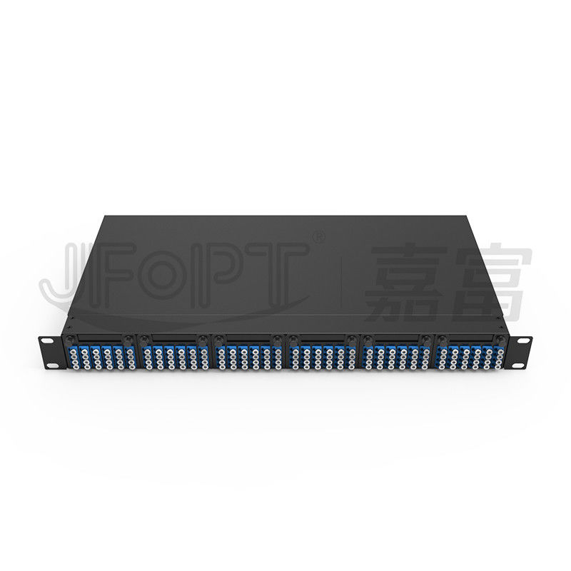 1U MPO-LC G657A1 144 πυρήνες πυκνότητα υψηλής πυκνότητας συνδετικό κουτί με προσαρμογέα LC κρύο έλαση ατσάλι