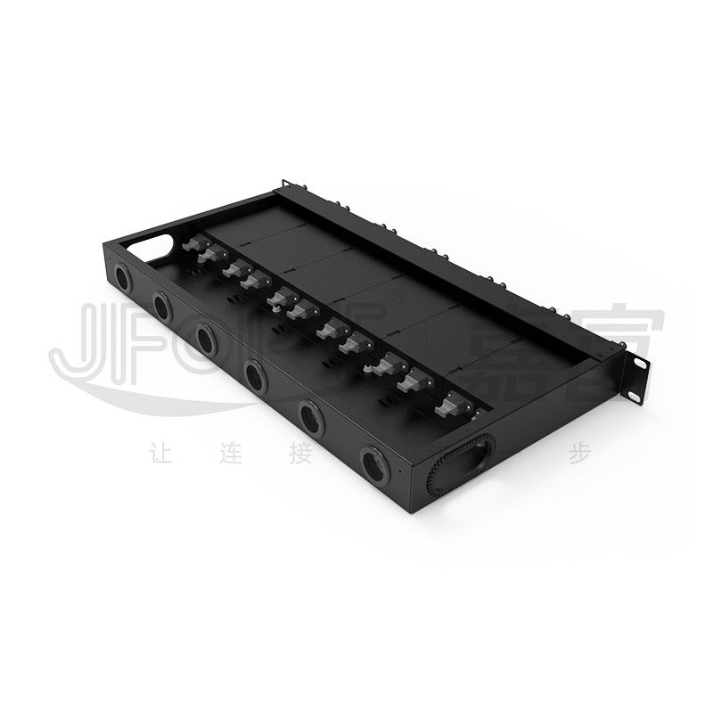 1U MPO-LC G657A1 144 πυρήνες πυκνότητα υψηλής πυκνότητας συνδετικό κουτί με προσαρμογέα LC κρύο έλαση ατσάλι