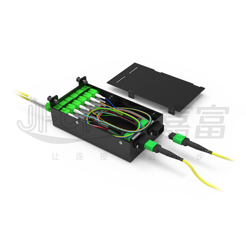 MPO-LC 0.9mm 12Cores Breakout Cable Προσαρμοσμένο μήκος SM G657a1 Φυτικές ίνες Πολλαπλές ίνες Ενότητα κουτιού προσαρμογέα Patch Cord